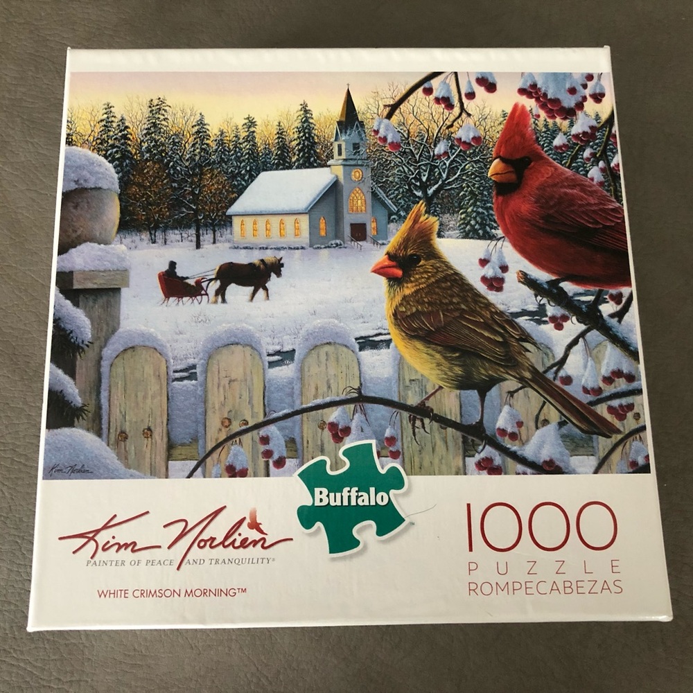 Kim Norlien | White Crimson Morning 1000 Piece Puzzle